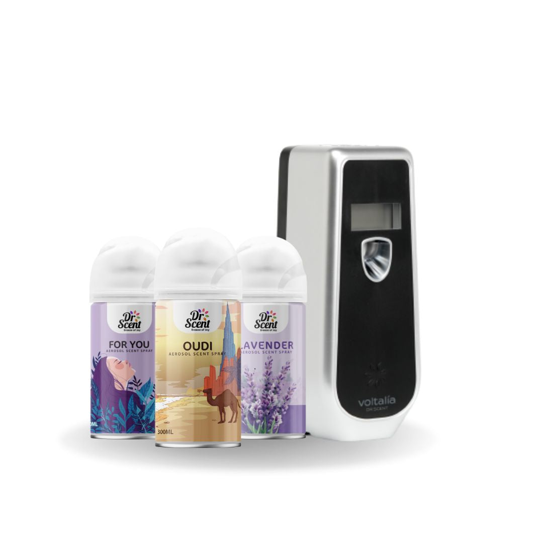 Buy Dr Scent Voltalia Dispenser with 3 Free 300ml Sprays | White Fiday Offer |  Halabh