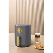Zen 3.0L Manual Air Fryer 1500W Gold/Grey | Electronics | Halabh.com