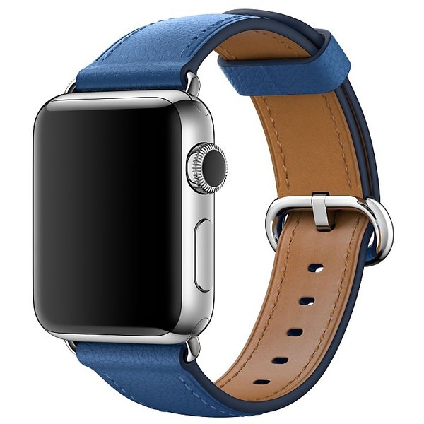 Apple Sea Blue Classic Buckle MNKU2ZM/A | Leather Band | Water-Resistant | Quartz Movement | Classic Style | Fashionable | Durable | Affordable | Halabh.com