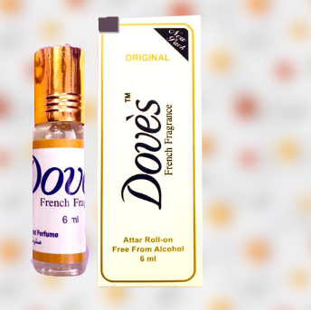 Doves Attar Roll On Perfume 6ml | fragrance | luxury | beauty | captivating scent | long-lasting | elegance | alluring aroma | gender-neutral | olfactory masterpiece | Halabh.com