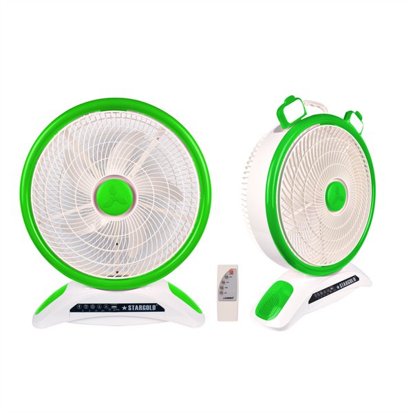 Stargold 14 Rechargeable Table Fan With Remote Control And Smd Led Light 3 Speed 40w | Home Appliance & Electronics | Halabh.com