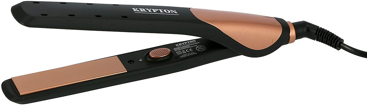 Krypton Ceramic Hair Straightener Black & Skin