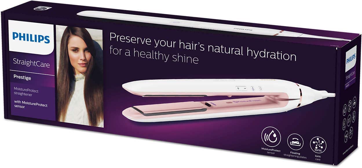Philips Moisture Protect Hair Straightener | Color White & Pink | Best Personal Care Accessories in Bahrain | Halabh