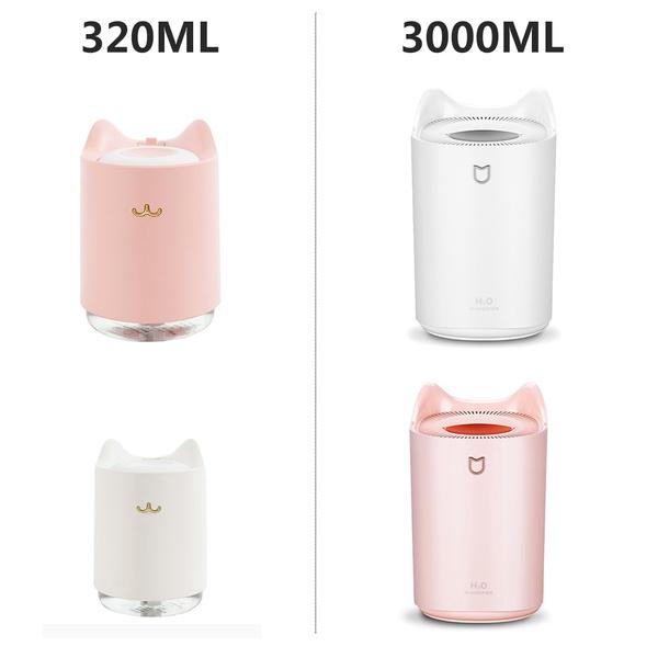 Home USB Air Humidifier 3000ML/320ML with Coloful LED Light | in Bahrain | Halabh.com