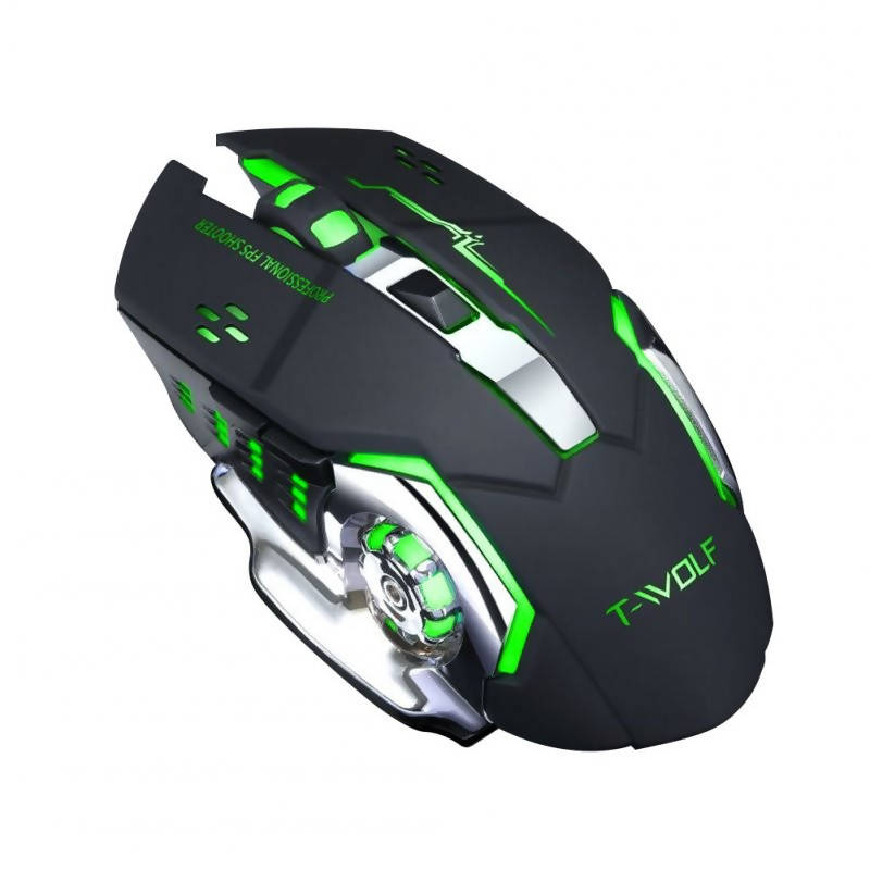 T-WOLF Rechargeable Wireless Gaming Mouse