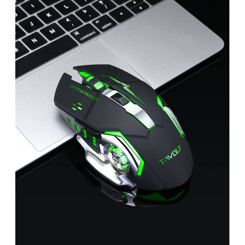 T-WOLF Rechargeable Wireless Gaming Mouse