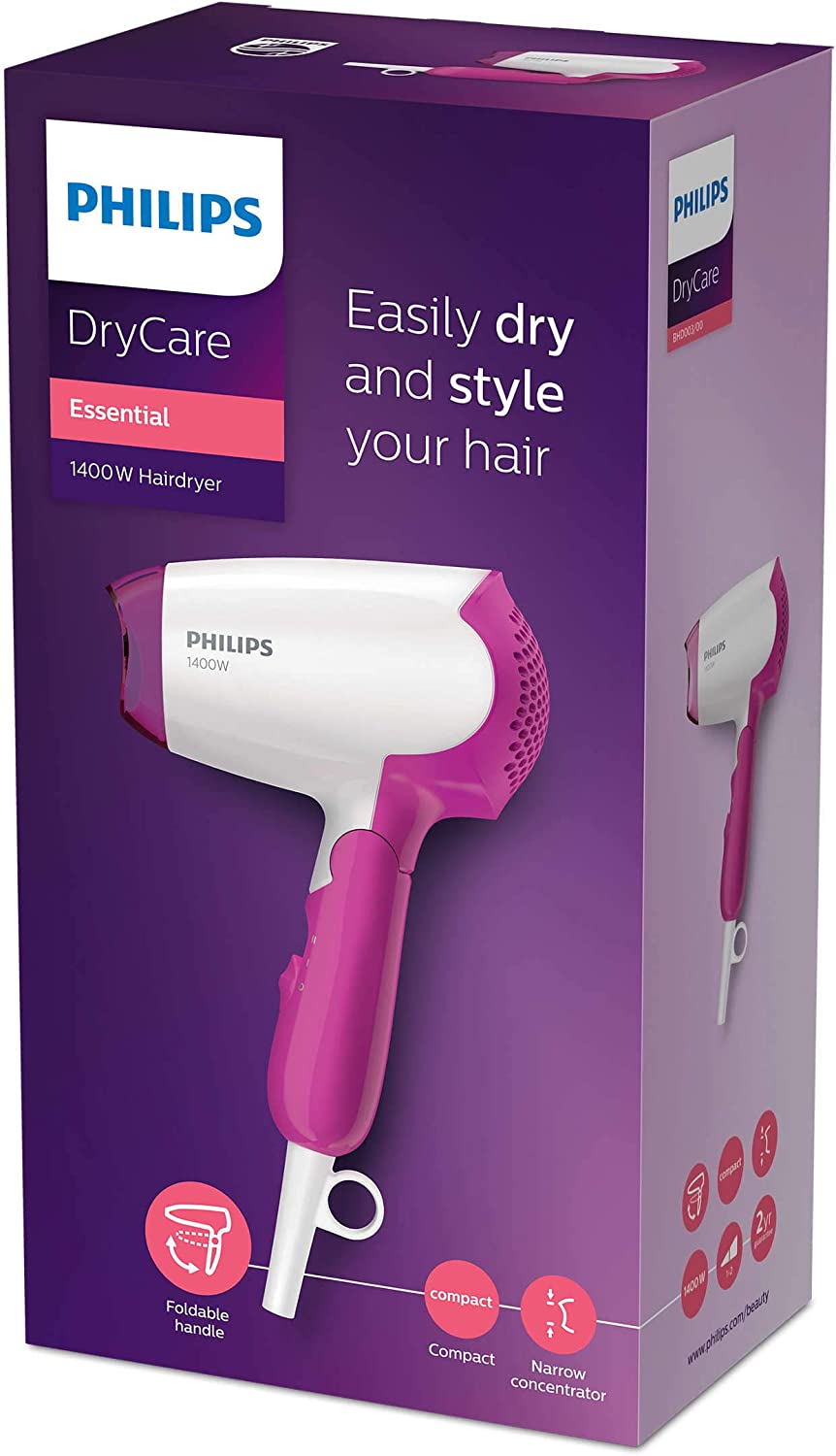 Philips Dry Care Essential Hair Dryer | Best Personal Care Accessories in Bahrain | Halabh