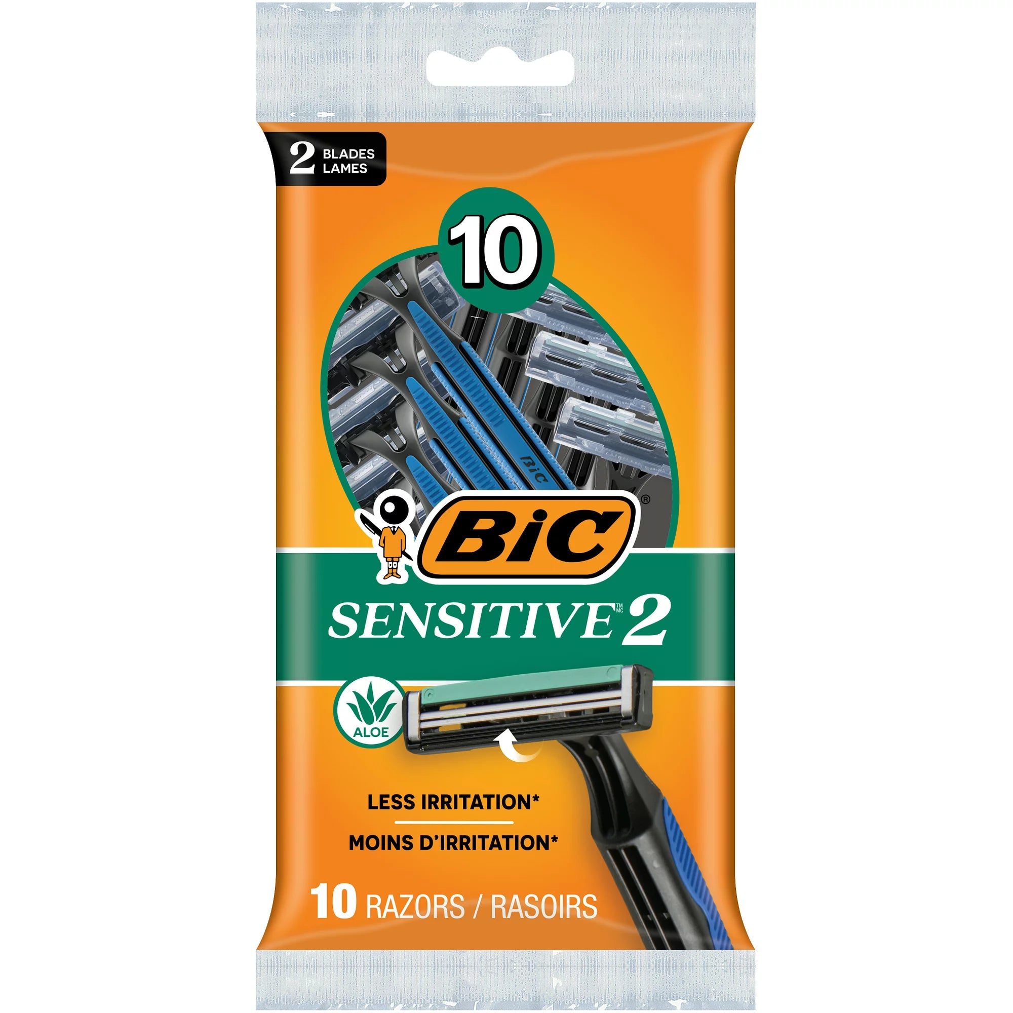 BIC Sensitive 2 Disposable Razors for Men 5+1 | Personal Care | Halabh.com