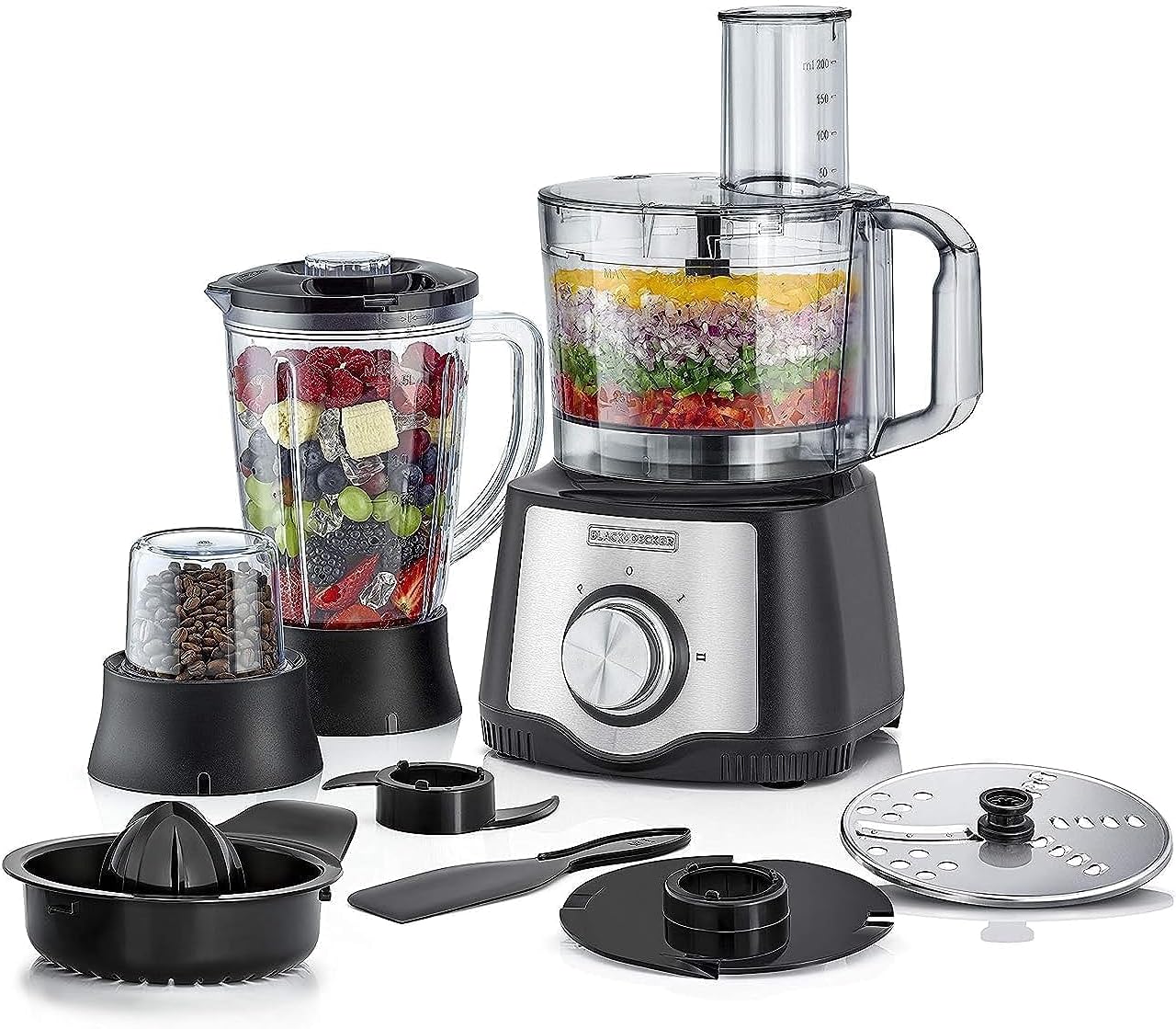 Black & Decker 6-in-1 Food Processor 29 Function 600W | Kitchen Appliances | Halabh.com