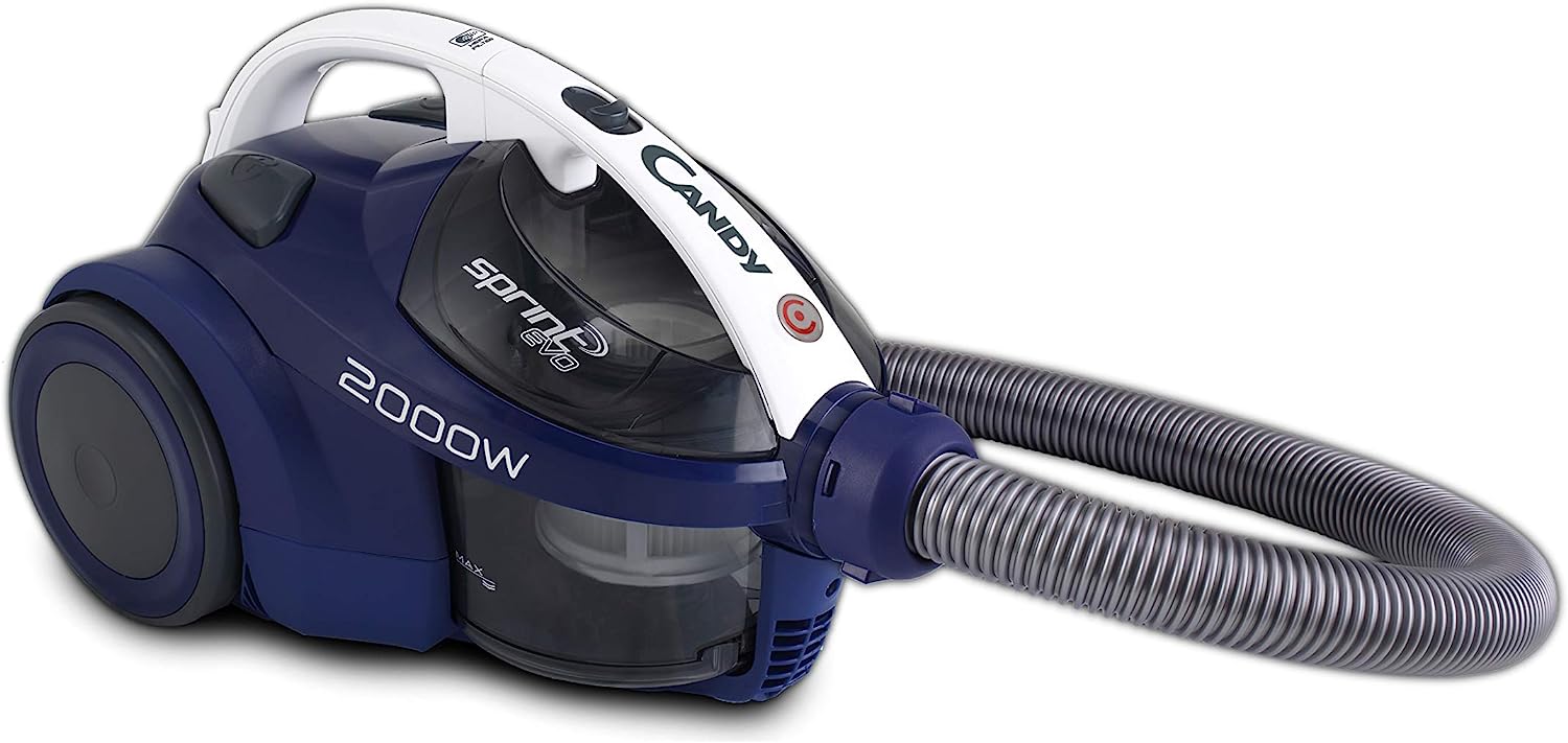 Candy 1.5L Sprint Evo Bagless Vacuum Cleaner Blue - CSE2001powerful suction | large capacity | versatile cleaning tools | easy maintenance | Halabh.com