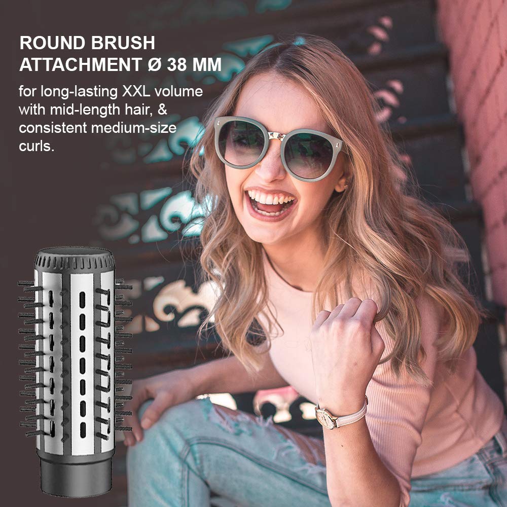 Carrera Professional Hot Air Brush Styler | For Women | Best Personal Care Accessories in Bahrain | Color Grey | Halabh