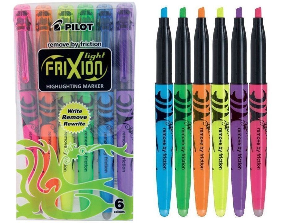 Pilot Frixion Light Erasable Highlighter | Pack of 6 | Best Office Supplies & Stationery in Bahrain | Halabh