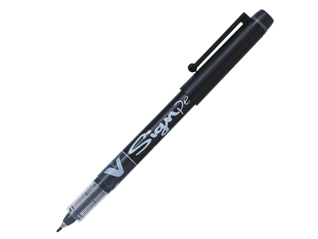 Pilot V-Sign Liquid Ink Pen | Office Supplies and Stationery in Bahrain | Color Black | Halabh