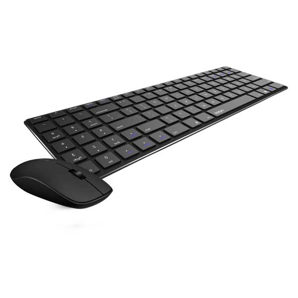 Rapoo 9300M Multimode Ultra Slim Keyboard and Mouse | Color Black | Best Computer Accessories in Bahrain | Halabh