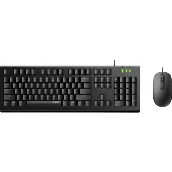 Rapoo X120 Pro Wired Optical Mouse and Keyboard | Color Black | Best Computer Accessories in Bahrain | Halabh