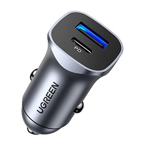 Ugreen Car Charger USB Type C / USB 24W | Mobile Accessories | Halabh.com