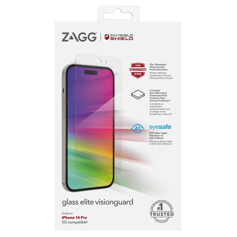 InvisibleShield Glass Elite VisionGuard Screen Protector iPhone 14 Pro