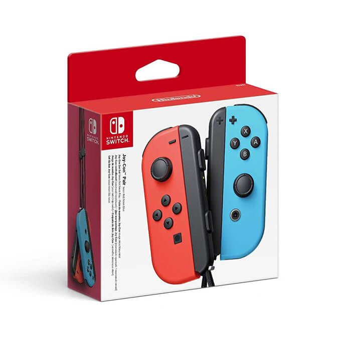 Nintendo Switch Joy Con Controller Pair Neon Red Neon Blue