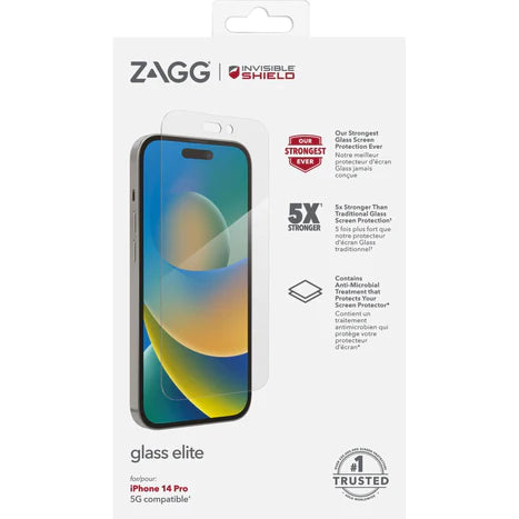 InvisibleShield Glass Elite Screen Protector Apple iPhone 14 Pro