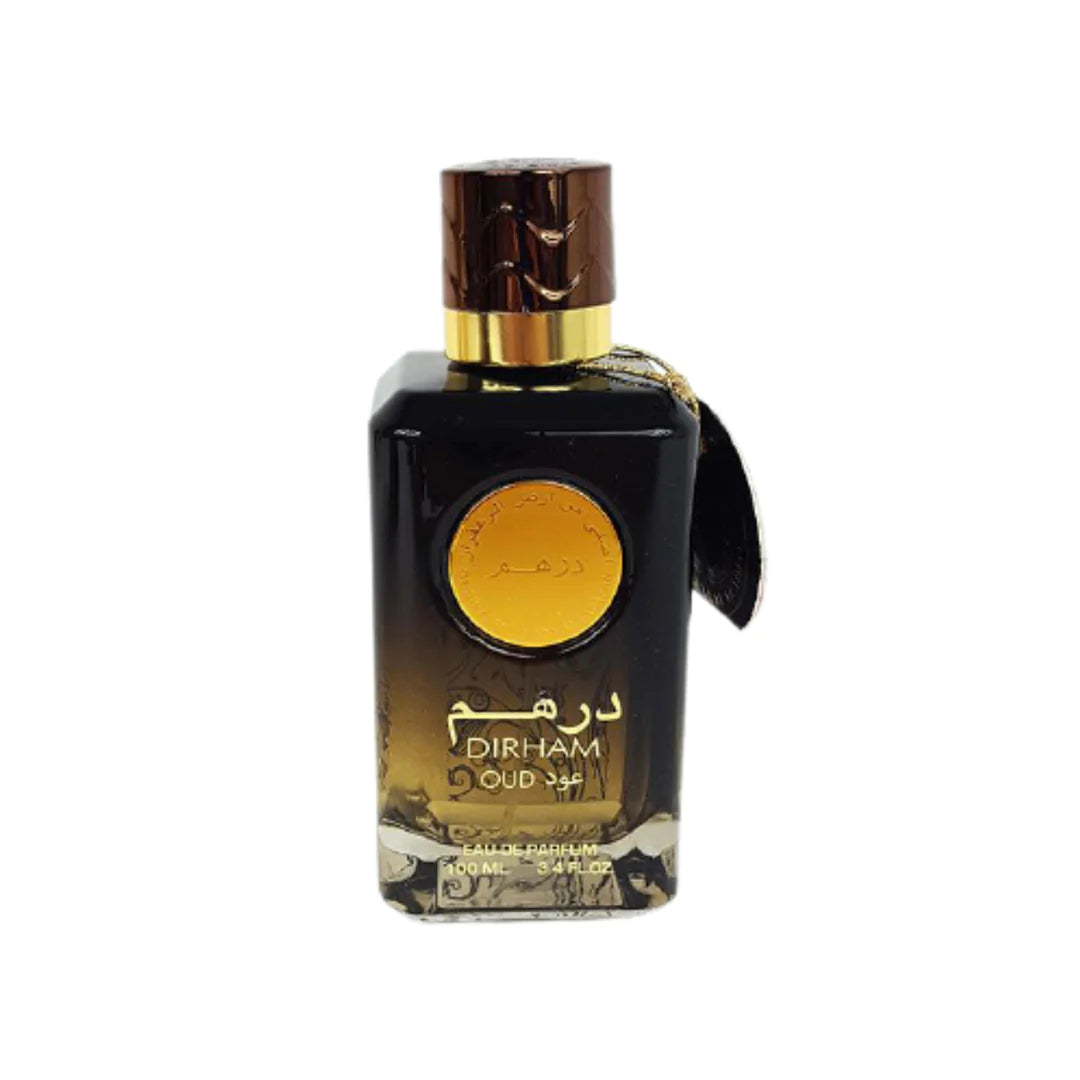 Dirham Oud EDP Unisex 100mL | fragrance | luxury | beauty | captivating scent | long-lasting | elegance | alluring aroma | gender-neutral | olfactory masterpiece | Halabh.com