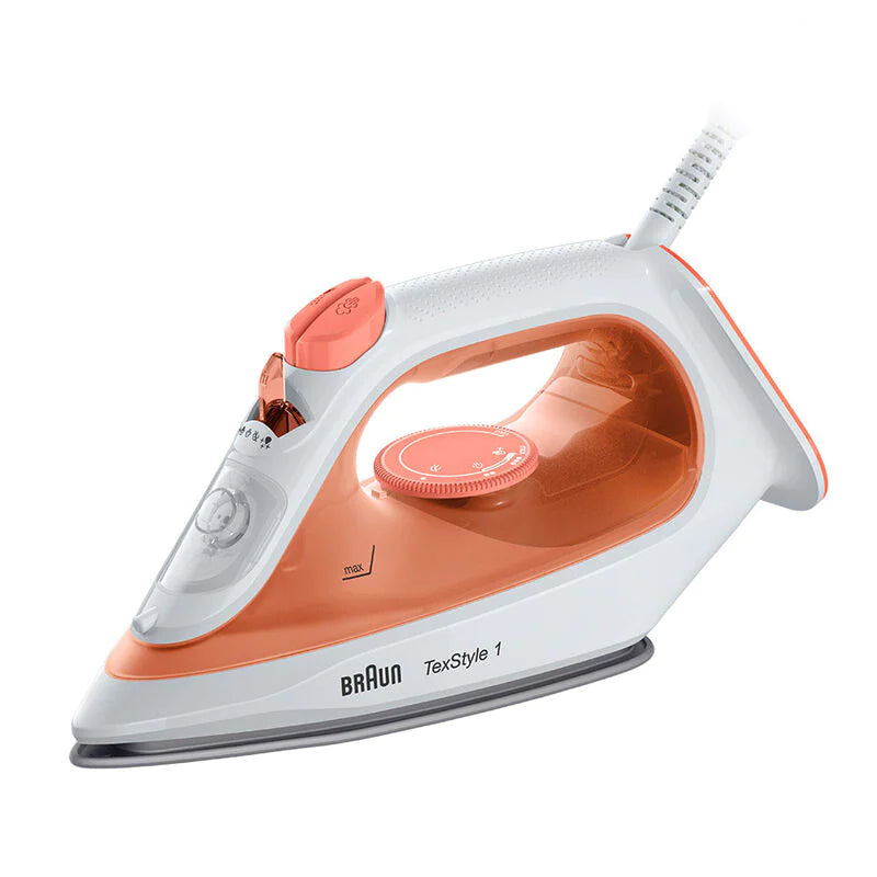 Braun TexStyle 1 Steam Iron 1900W 220ml Tank | reliable performance | lightweight | variable steam settings | safety features | stylish | even heat distribution | Halabh.com