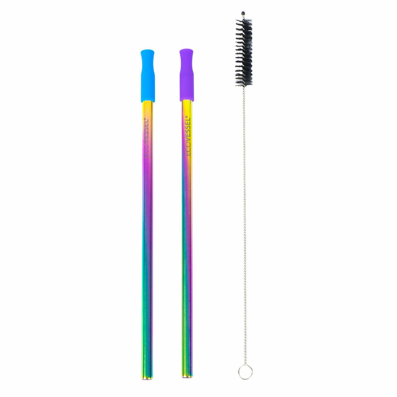 Stainless Steel Rainbow Reusable Metal Straws Rainbow