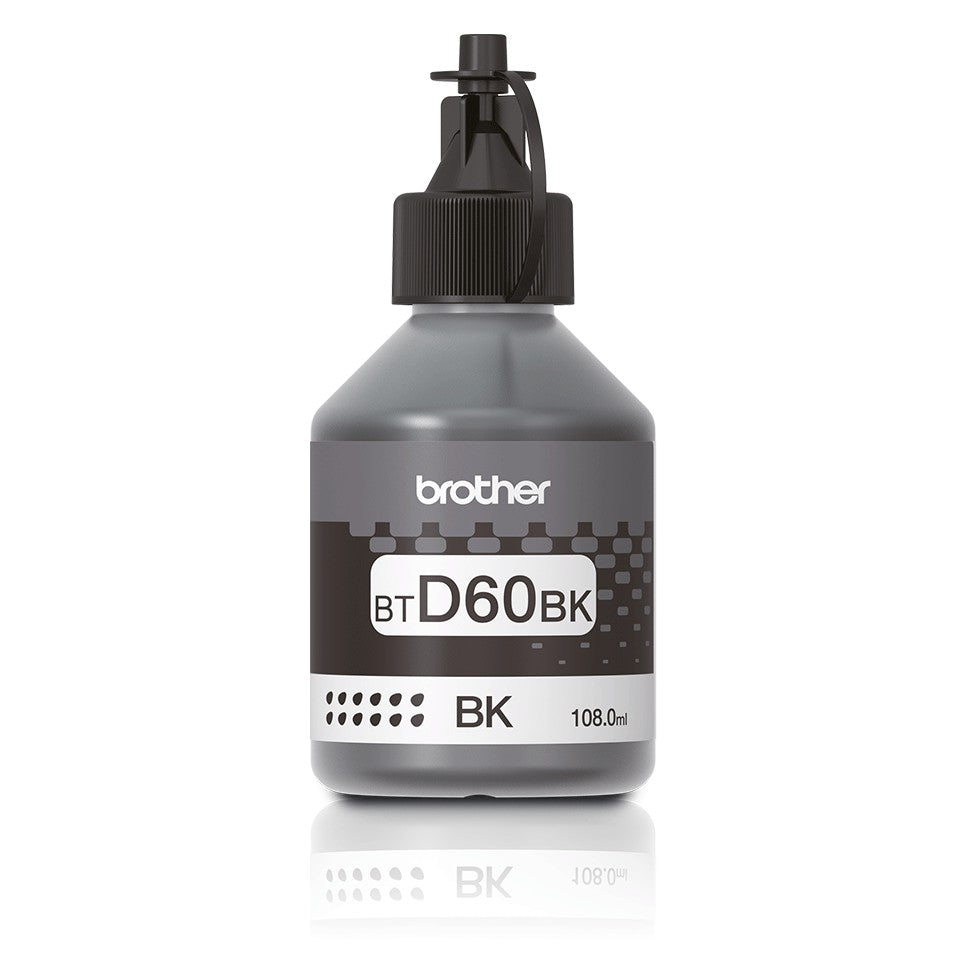 Brother Genuine Ultra High Yield Black Ink Bottle For Ink Tank Printers 108ml