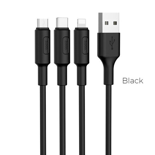 Hoco Cable 3 In 1 Black
