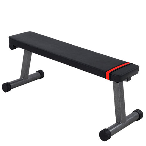 Flat Straight Exercise Bench Black