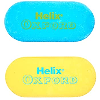 Helix Oxford Clash Twin Pack Of Erasers