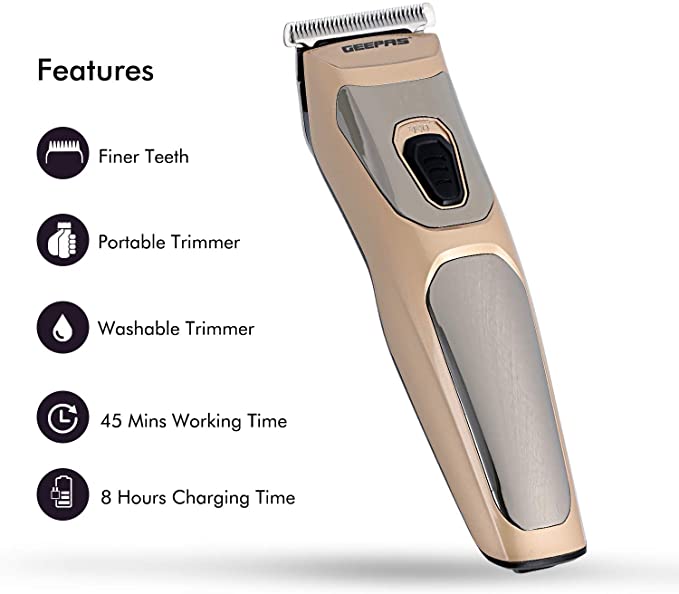Geepas Rechargeable Hair Clipper Precise Beard Styler