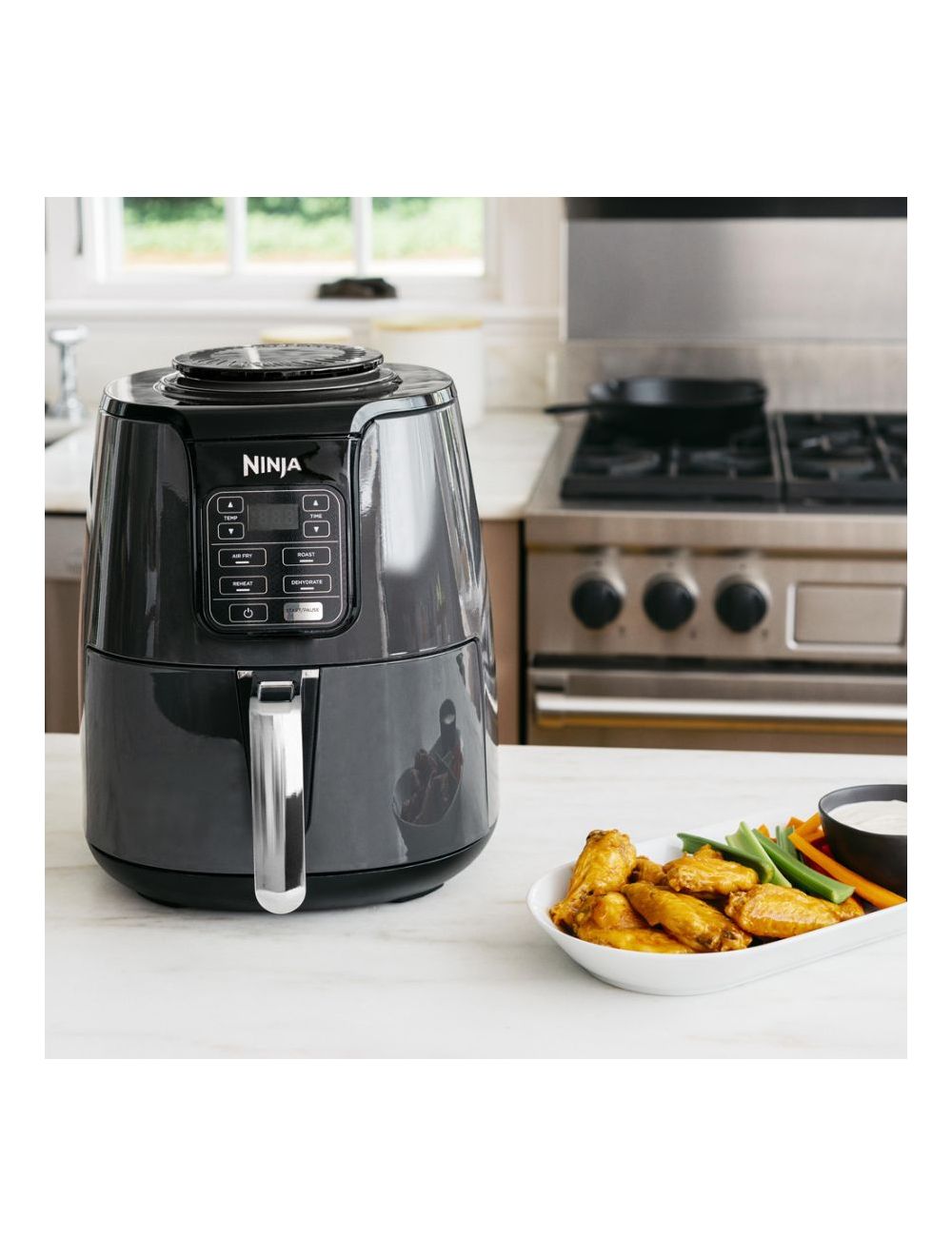 Ninja Air Fryer | Capacity 3.8L | Color Black and Grey | Best Kitchen Appliances in Bahrain | Halabh