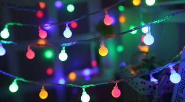 1.5M LED Star Light String Led Ball Lights Flashing Lights String Lights Outdoor Waterproof Christmas Day Decorative Lights