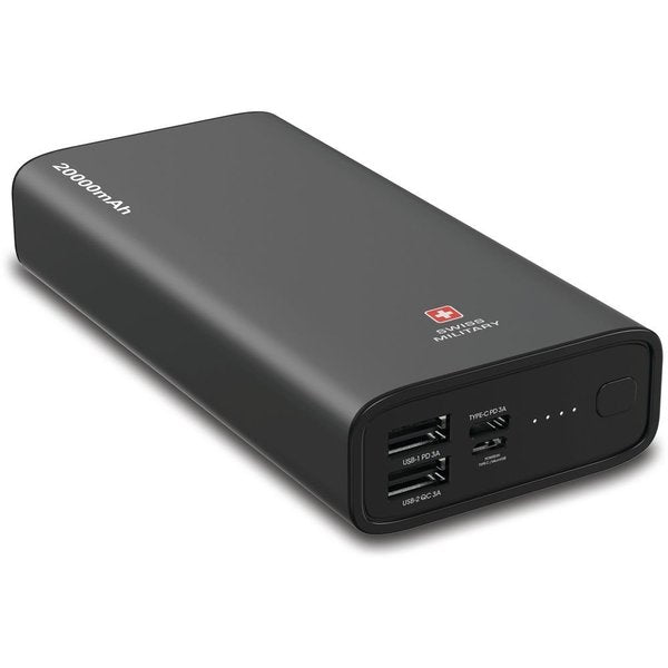 Swiss Military Power Bank 20000mAh Black SM-PB-BI1-20K-BLK