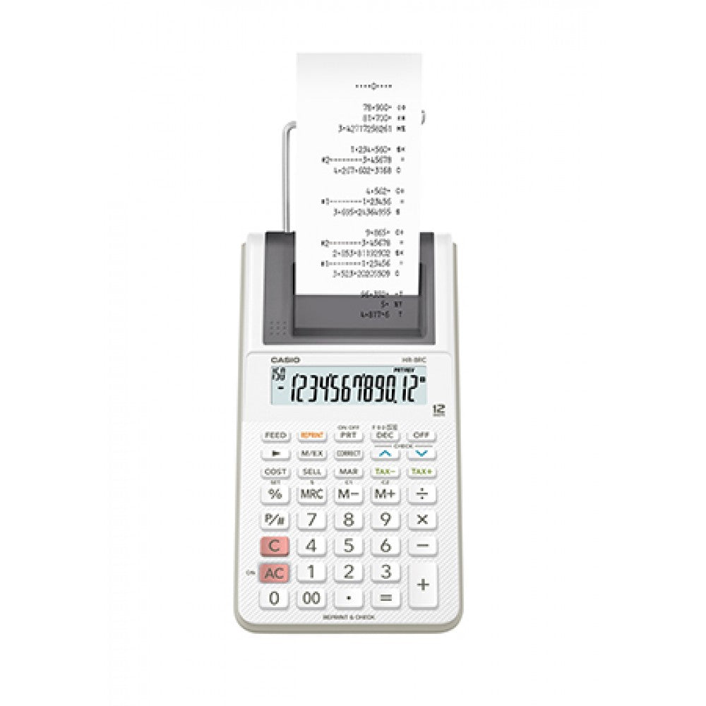 Casio Printing Calculator HR 8RC White