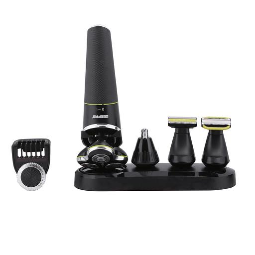 Geepas 5In 1 Grooming Kit  Waterproof Mens Electric Shaver Rechargeable