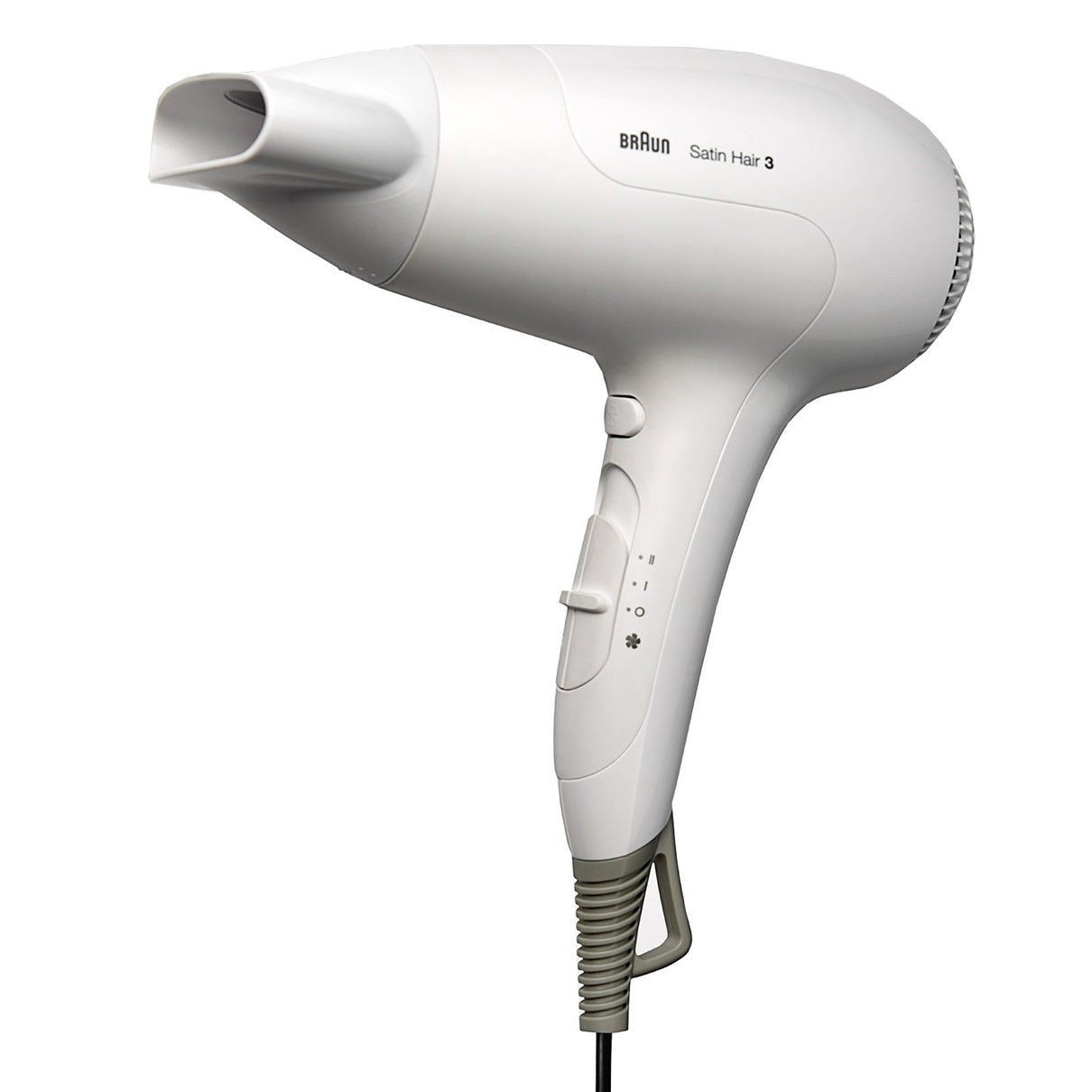 Braun Satin Hair 3 Ionic Power Perfection Dryer | Color White & Silver | Power 200W | Best Personal Care Accessories in Bahrain | Halabh