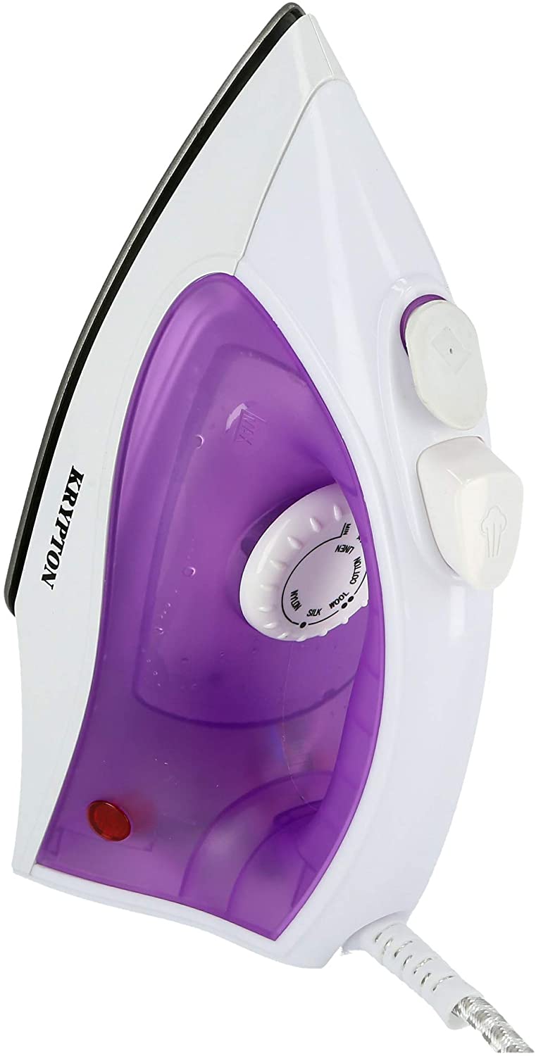 Krypton Steam Iron 1200W White | reliable performance | lightweight | variable steam settings | safety features | stylish | even heat distribution | Halabh.com