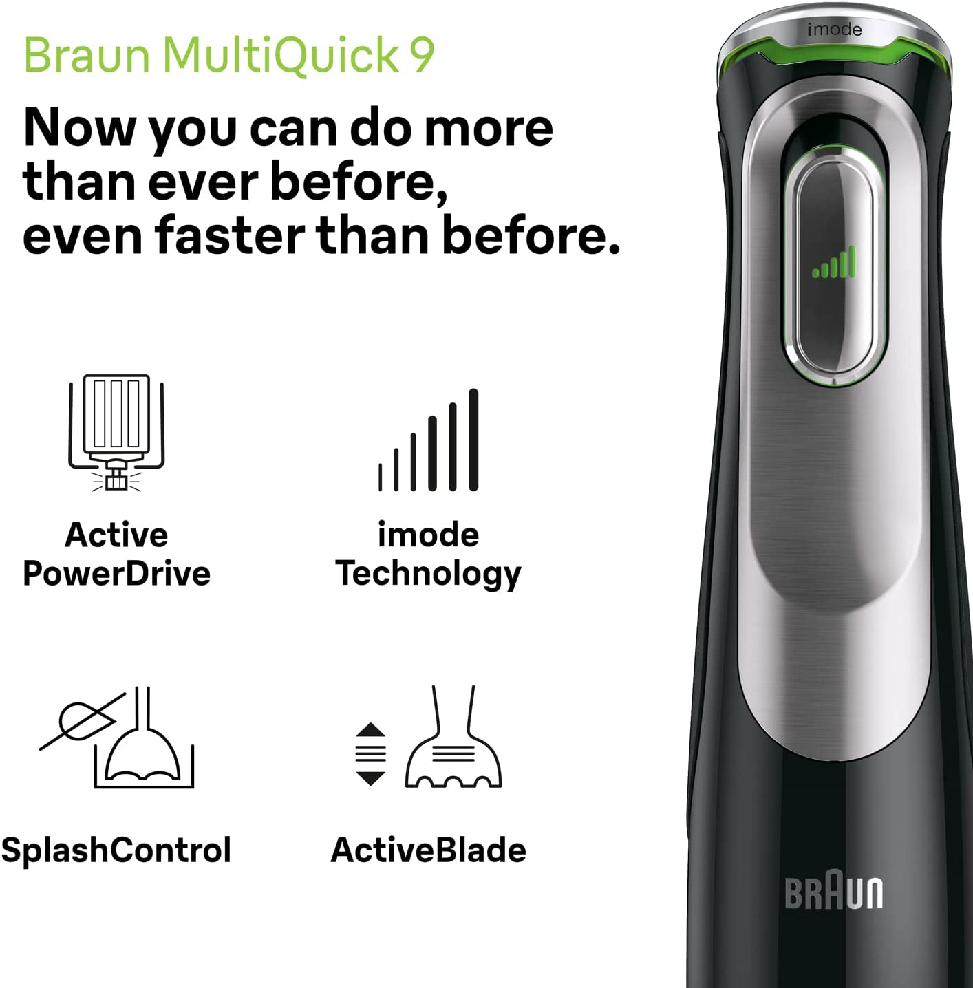 Braun Multi Quick 9 Hand Blender 1200W Black | Kitchen Appliances | Halabh.com