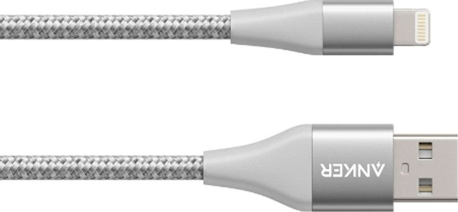 Anker Powerline With Lightning Connector 3ft Silver