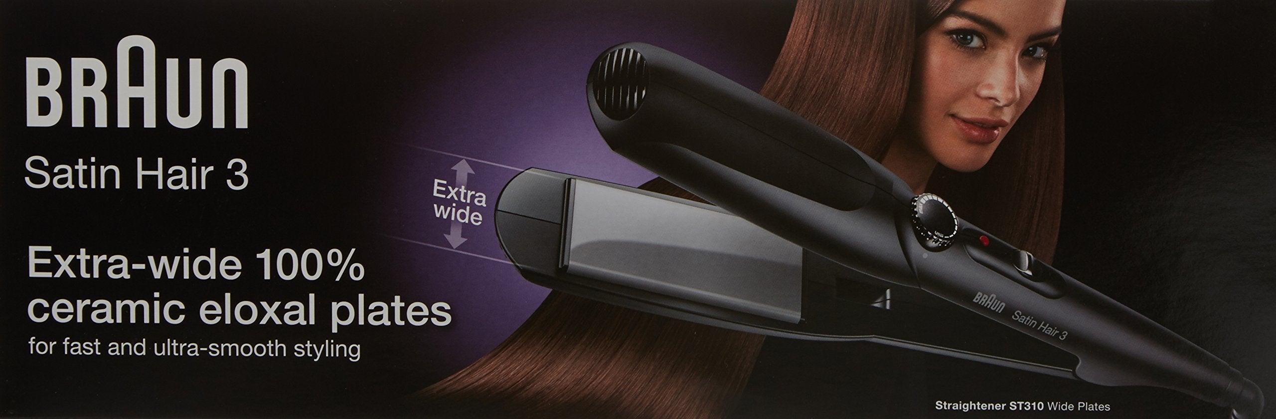 Braun Satin Hair 3 Hair Straightener | Color Black | Best Personal Care Accessories in Bahrain | Hair Care and Styling | Halabh