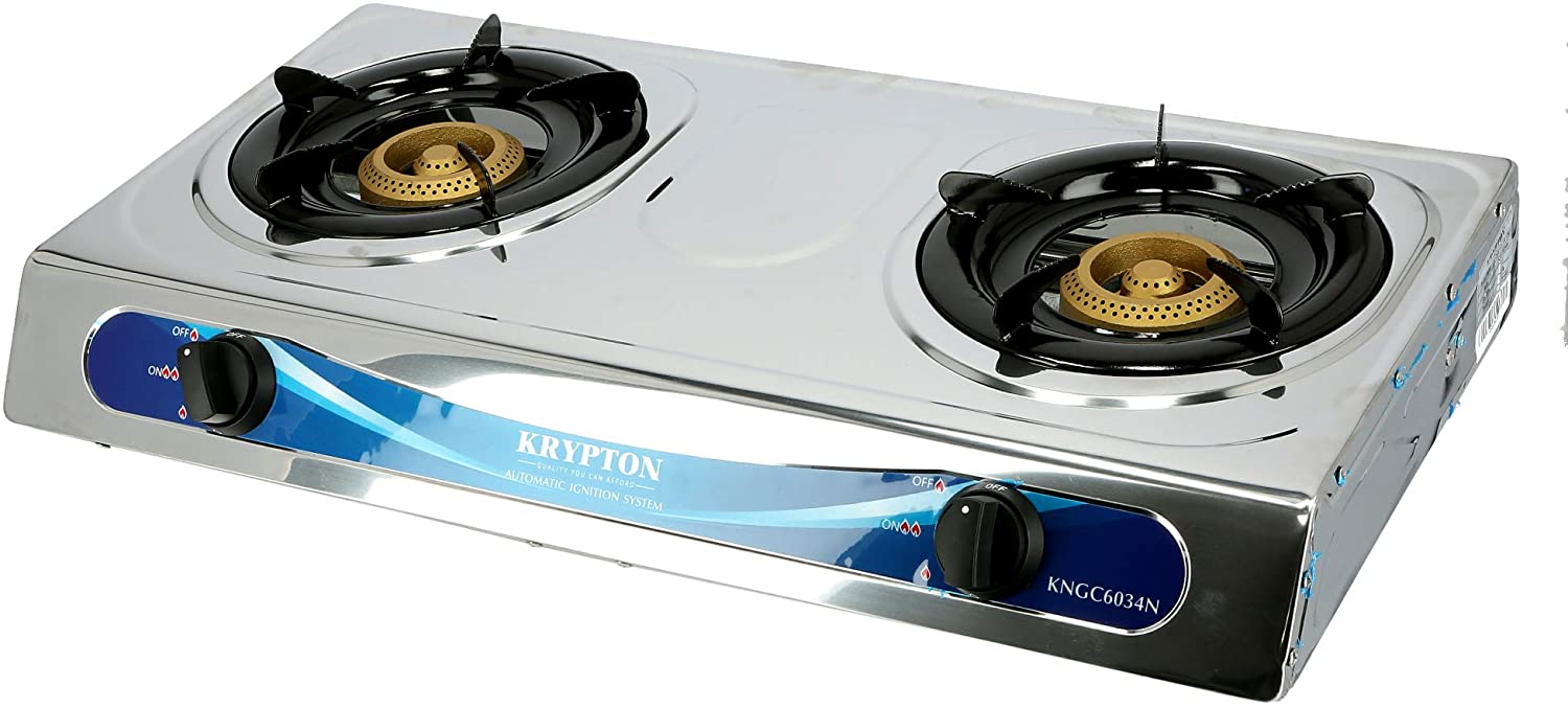 Krypton Double Gas Burner Silver