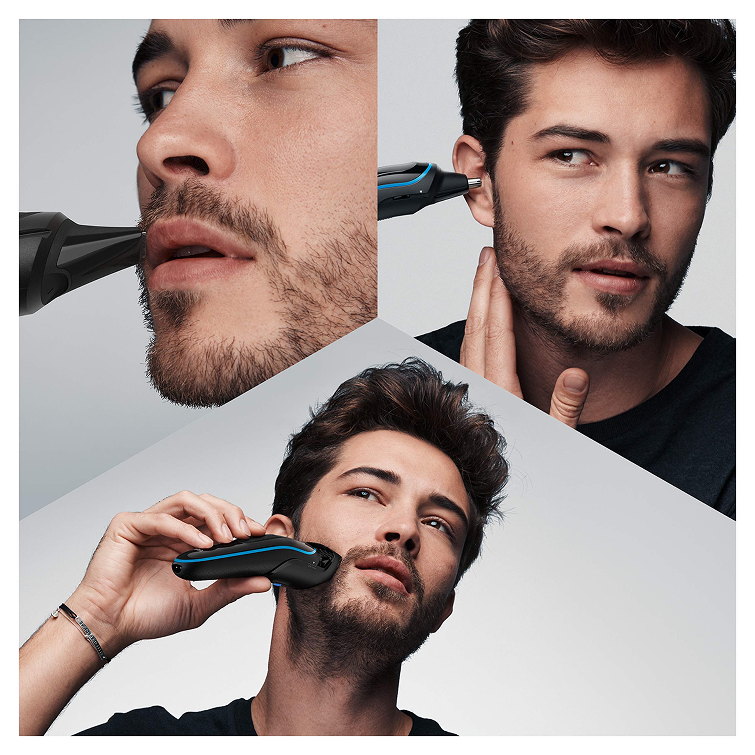 Braun 9 In 1 Hair Clippers for Men - Black and Blue
