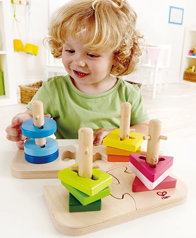 Hape Creative Toddler Wooden Peg Puzzle