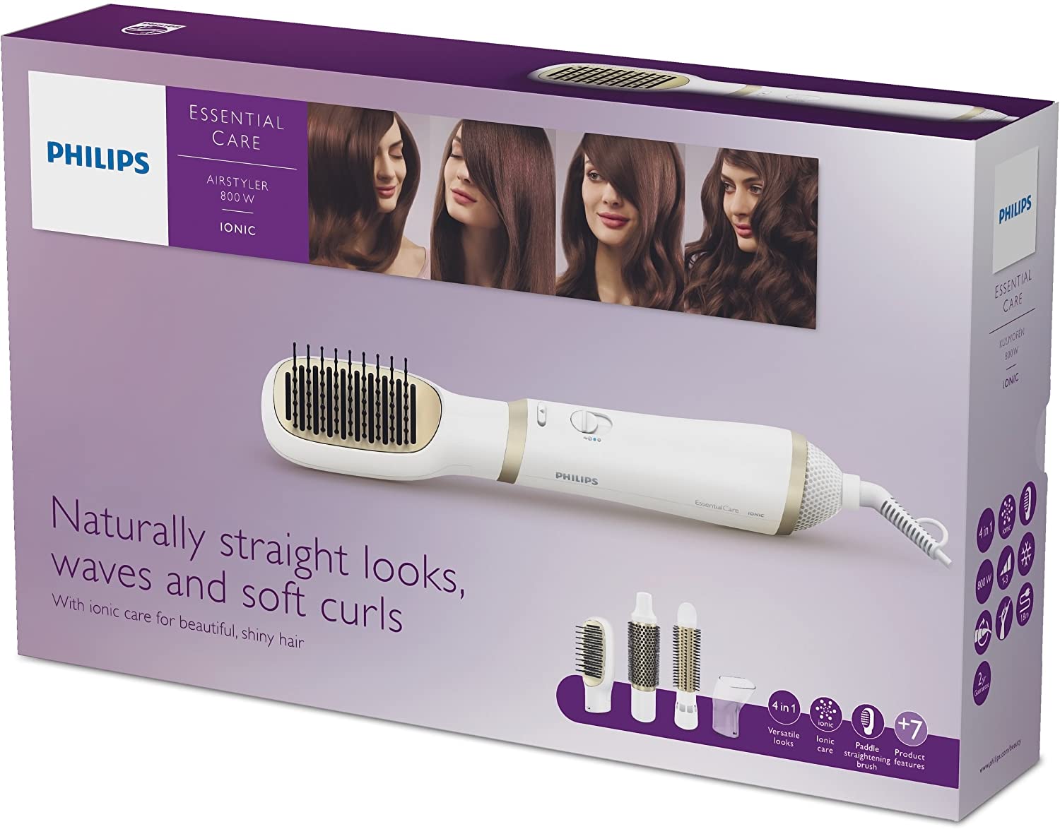 Philips HP8663 Essential Hairstyler | Power 800W | Color White | Best Personal Care Accessories in Bahrain | Halabh