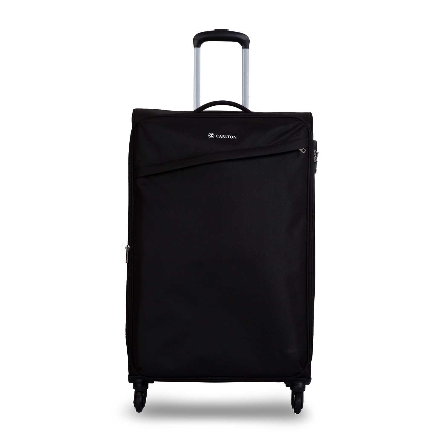 Carlton Lords 55cm 4 Wheel Spinner Cabin Trolley Case Black