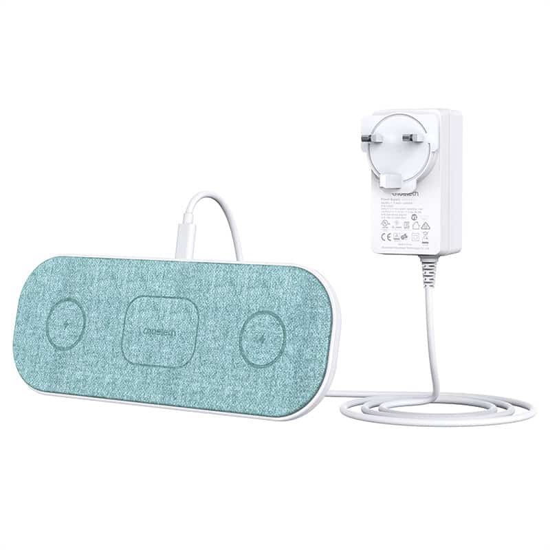 Choetech 3 In 1 Magnetic Wireless Charging Pad Light Green