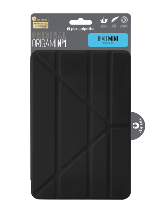 Pipetto Origami Case For iPad Mini 6 Black