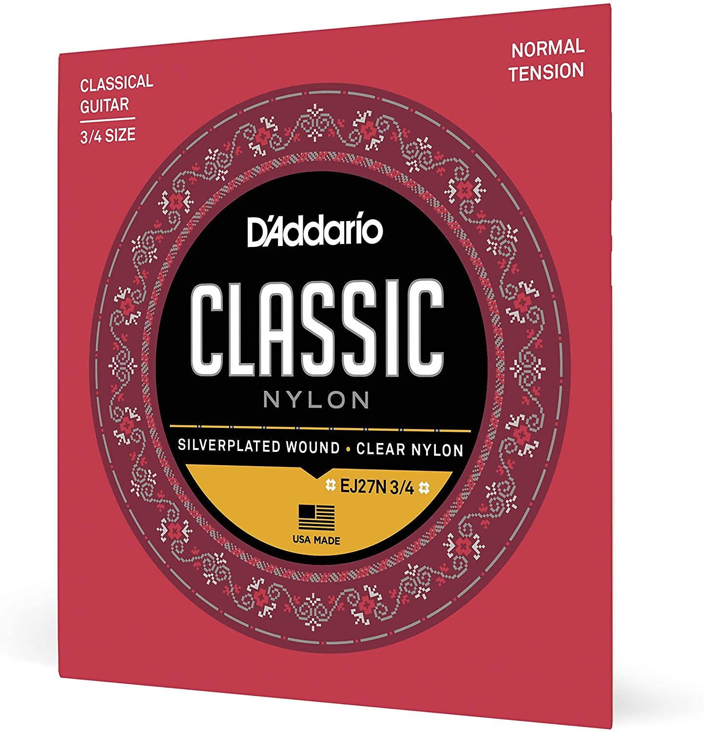 D Addario 3 4 Student Nylon Fractional Classical Guitar Strings Normal Tension