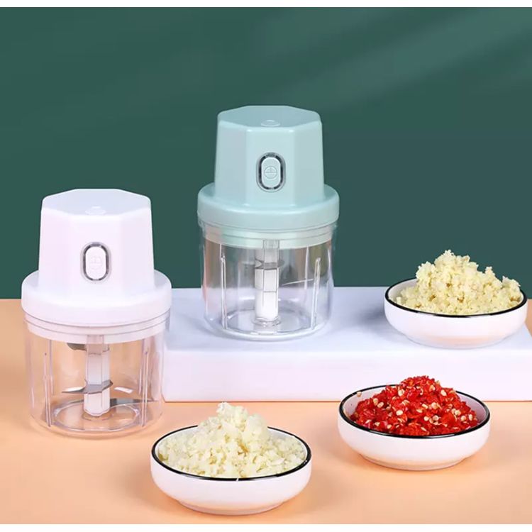 Electric Food Crusher Mini Garlic Press 250 ML Food vegetable Chopper Squeezer Kitchen Meat Grinder